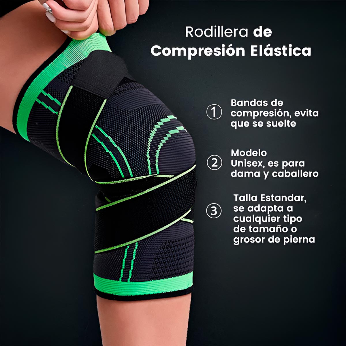 Miniatura 6 de Rodillera Compresion deportiva ND-056
